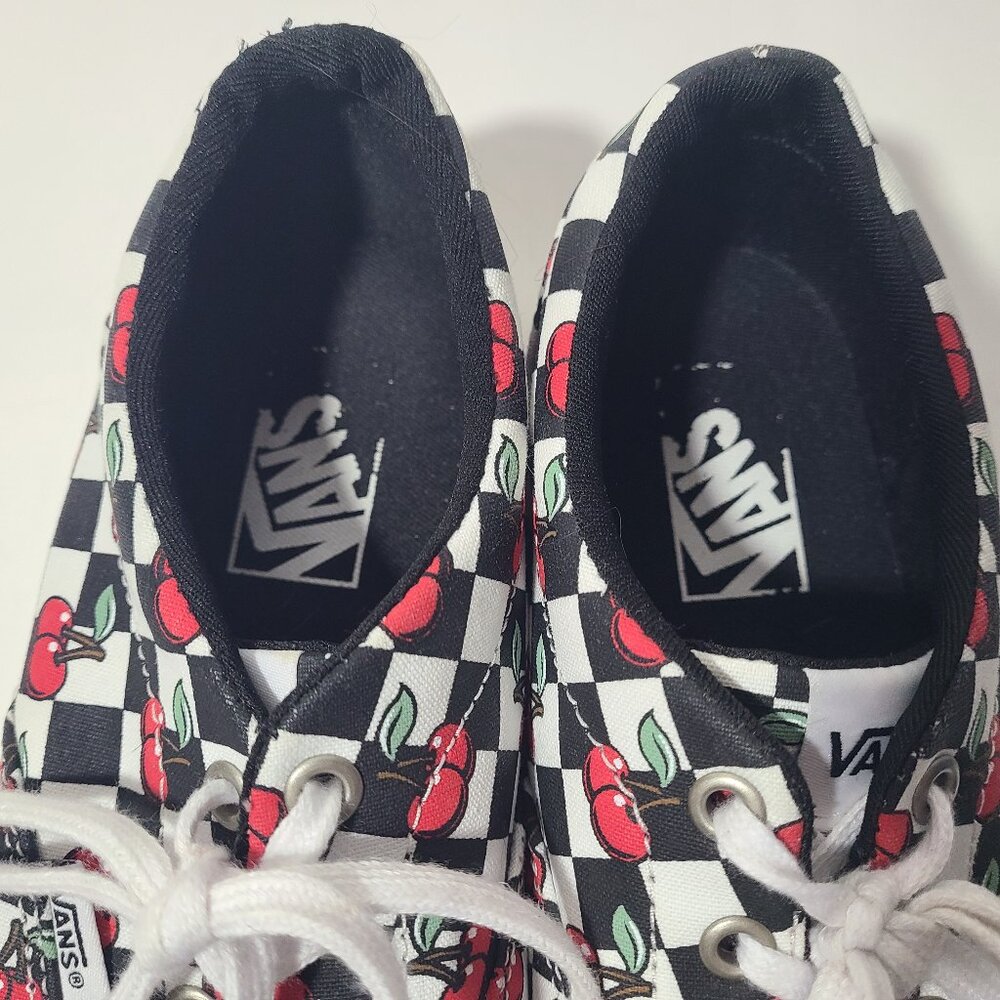 Vans Off the Wall Cherry Checkered Women's Low Shoes Size 9 - Picture 5 of 8